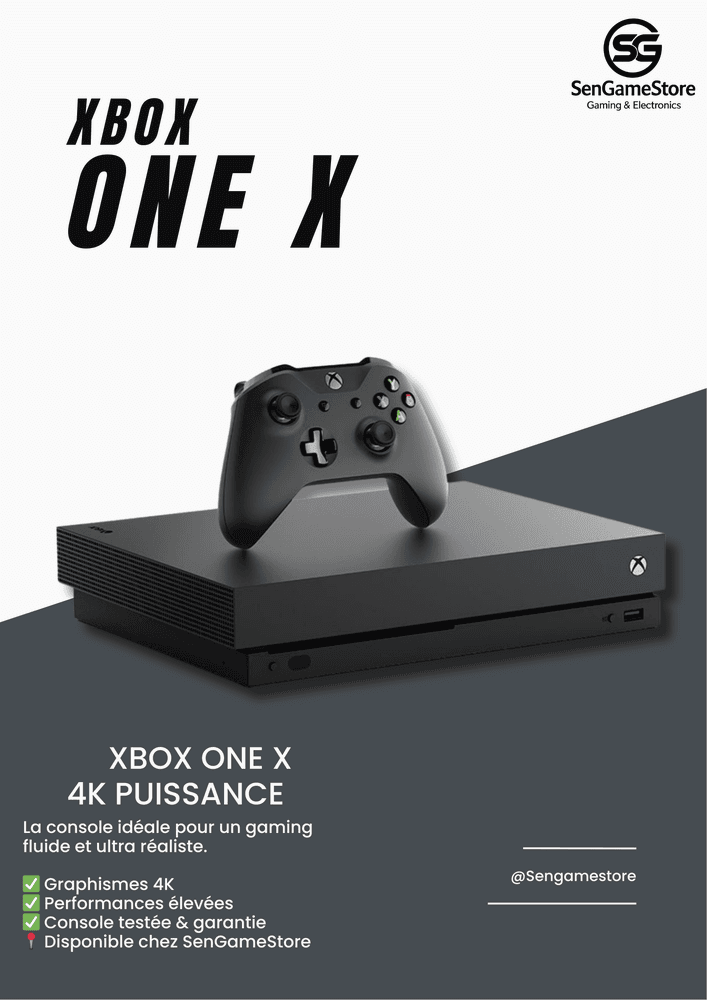 XBOX ONE X AVEC 1 manette